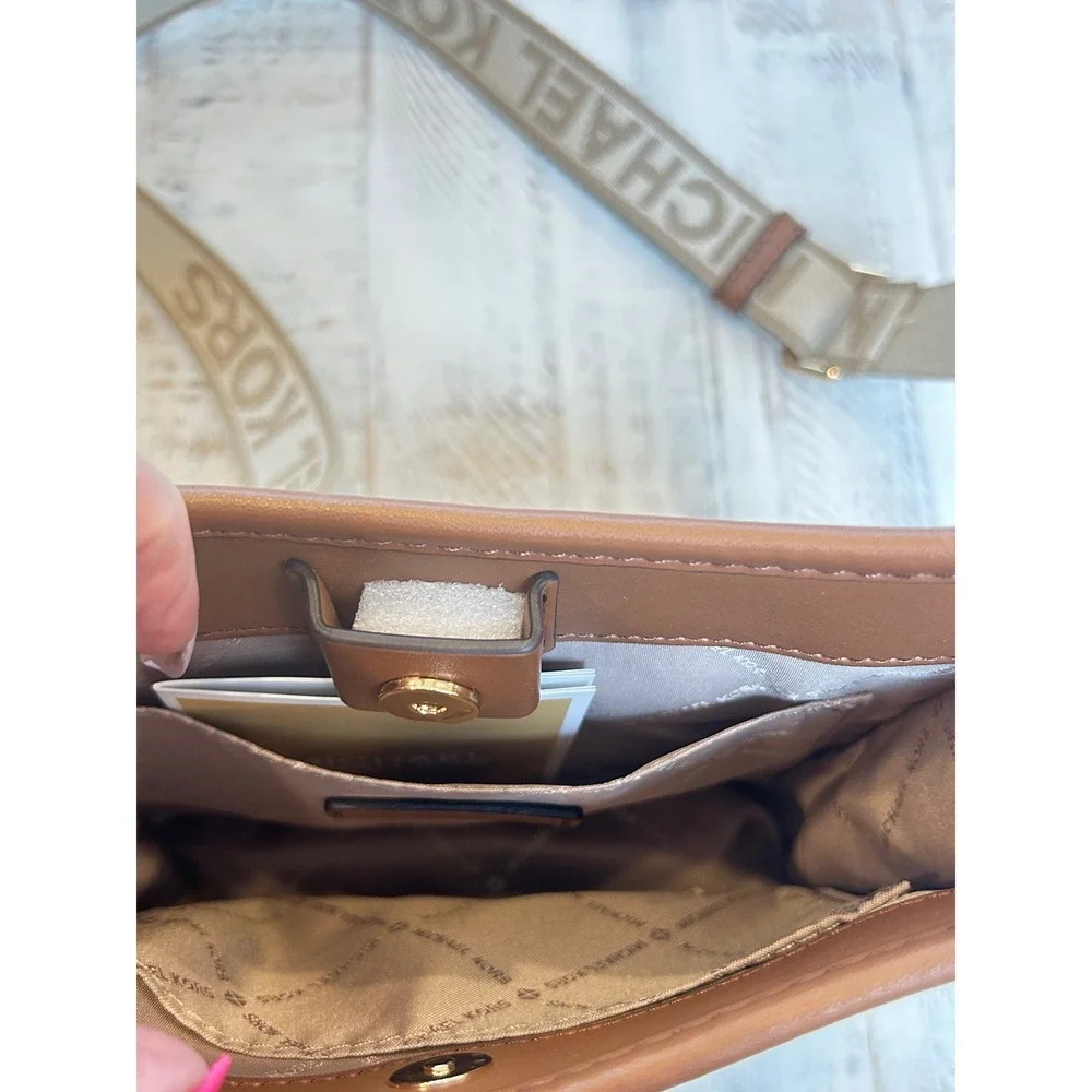 Michael Kors Briley Small Messenger Crossbody Bag MK Logo Lugg Multi 35S2G7BM1J - Picture 7 of 14